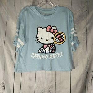 Hello Kitty Blue Cropped T-Shirt